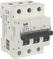 Выключатель автоматический IEK ARMAT M06N 3п 5А D 6кА картинка